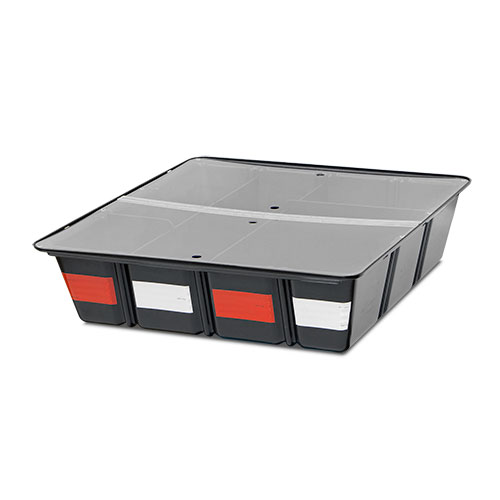 TufBox Storage Bin - Clear Hinged Cover
