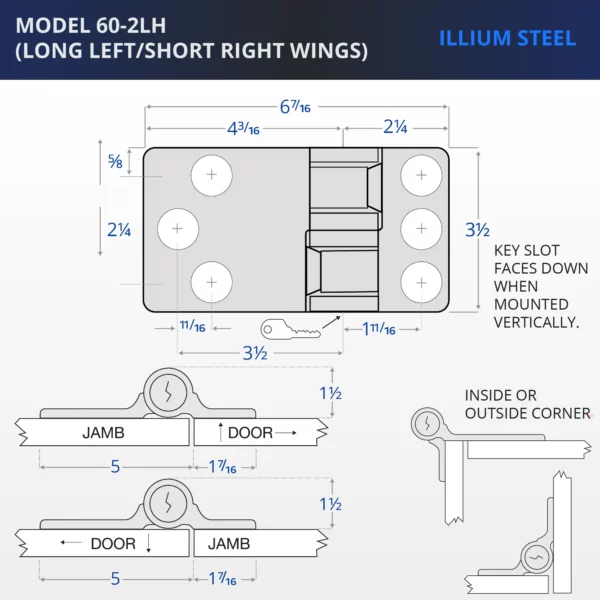 Illium Steel Lock with Medeco Cylinder - Image 4
