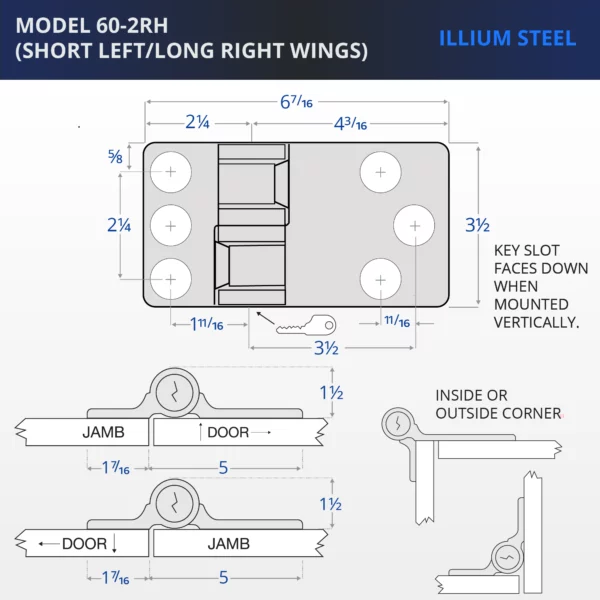 Illium Steel Lock with Medeco Cylinder - Image 5