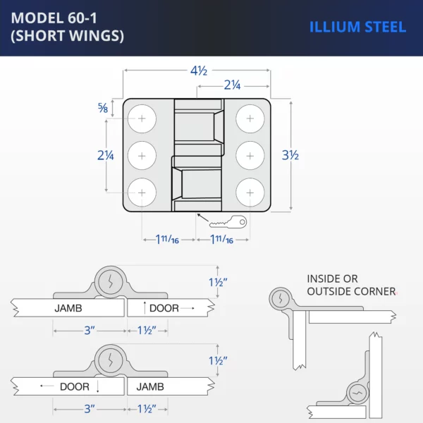 Illium Steel Lock with Medeco Cylinder - Image 2